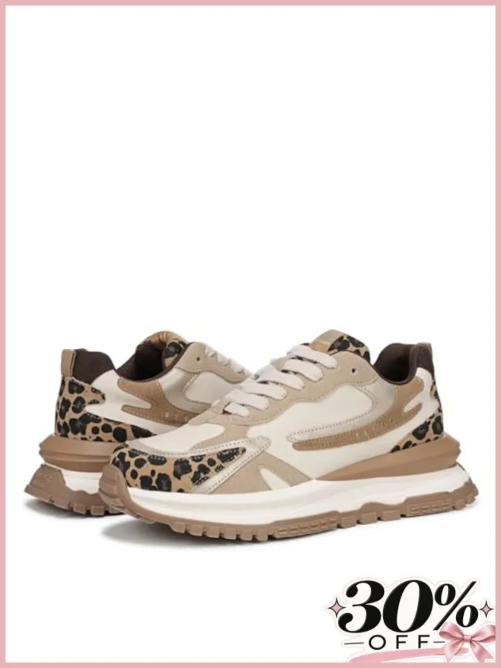 Platform Wedge Sneaker Vegan Lace-Up Cushioned Casual